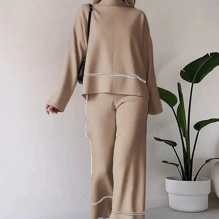BALANGERO - Set due pezzi in maglia multicolore dai toni eleganti