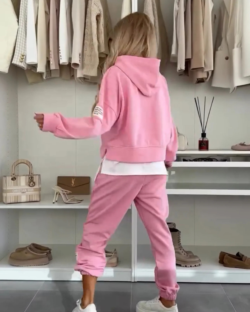 MARCIANA - Set due pezzi in maglia e pantaloni per look casual