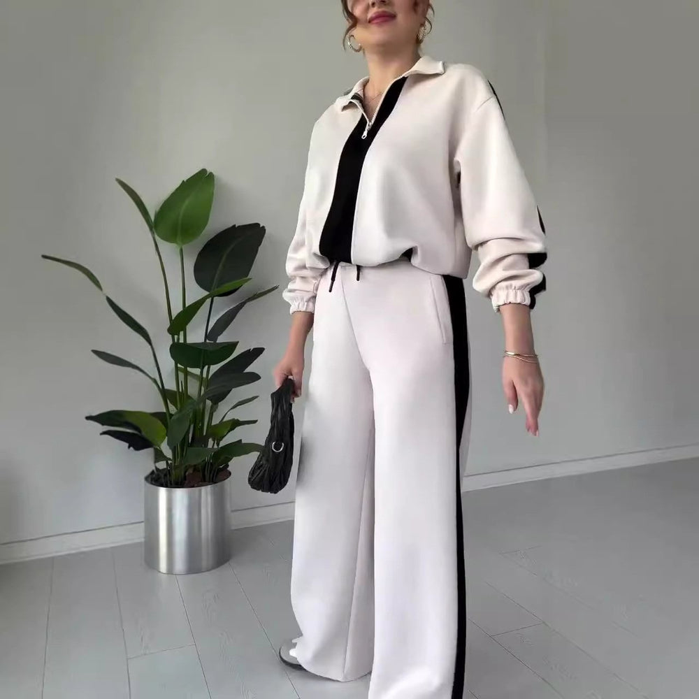 PIERANICA - Completo 2 Pezzi con Top a Revers e Pantaloni