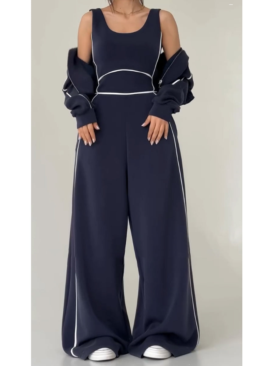 VIVERONE - Completo due pezzi in cotone effetto casual cozy