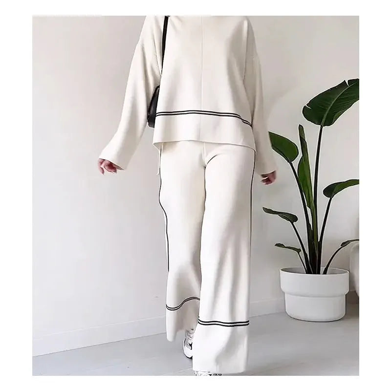 BALANGERO - Set due pezzi in maglia multicolore dai toni eleganti
