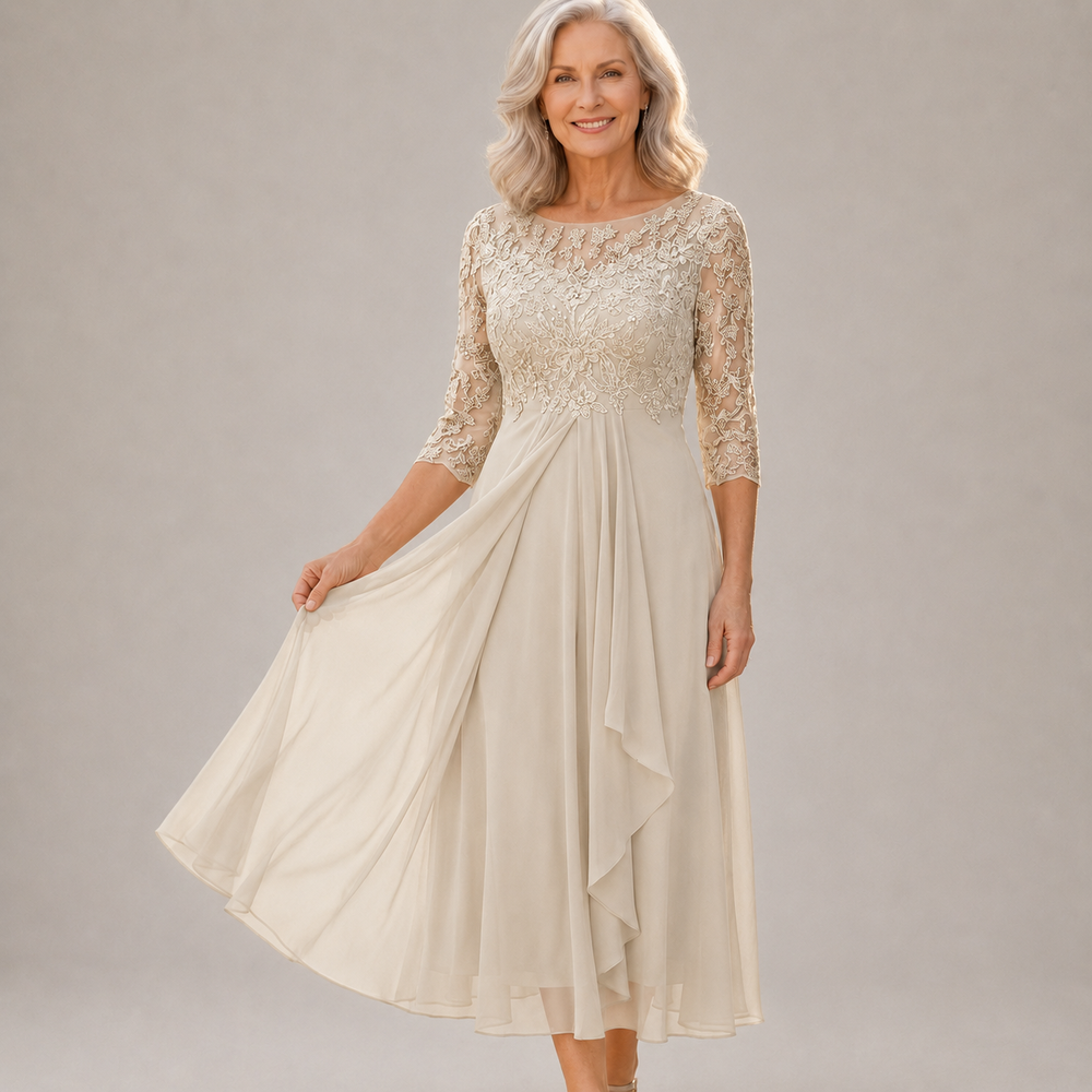 GIULIA - Abito in Pizzo e Chiffon