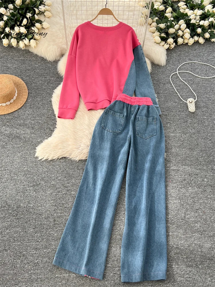 VALDAORA - Set due pezzi casual in morbida maglia