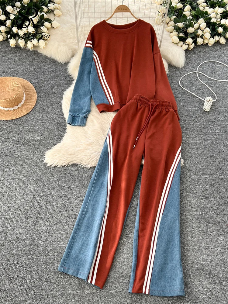 VALDAORA - Set due pezzi casual in morbida maglia