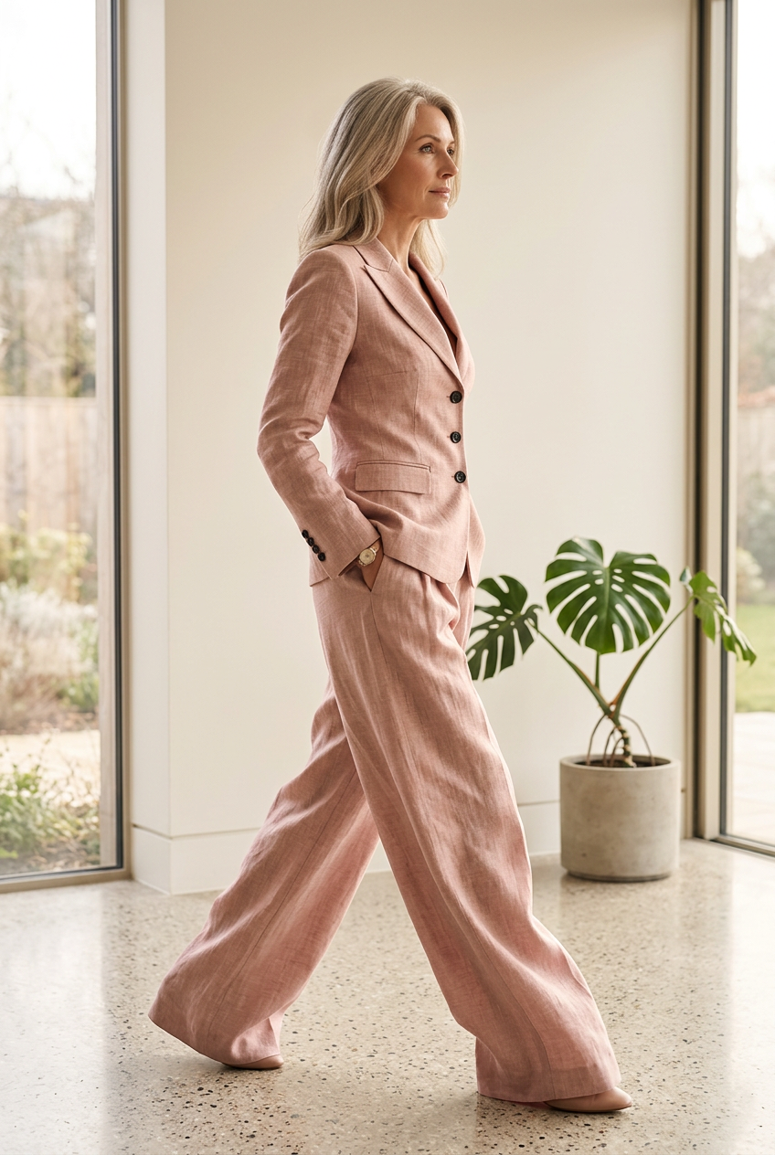 BAGOLINO - Set due pezzi elegante da donna in tonalità raffinate