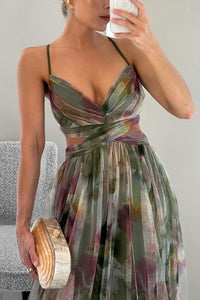 GIULIA - Abito fluido in chiffon