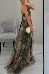 GIULIA - Abito fluido in chiffon
