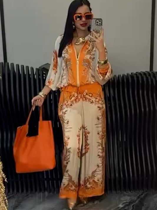CORZANO - Completo elegante donna con zip in morbido tessuto