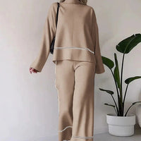 BALANGERO - Set due pezzi in maglia multicolore dai toni eleganti
