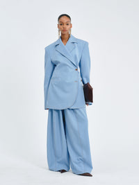 SPERONE - Blazer sartoriale dal taglio lineare blu o nero antracite