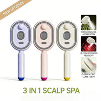 DUNA - Spazzola massaggiante spray elettrico viola, rosa o beige