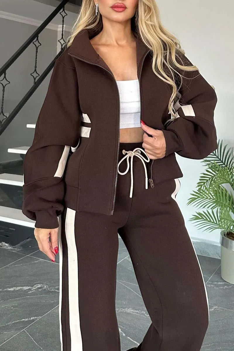 PIAGGINE - Completo sportivo casual con dettagli a contrasto