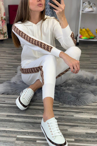 SOSSANO - Completo 2 Pezzi con Cappuccio e Pantaloni con Coulisse