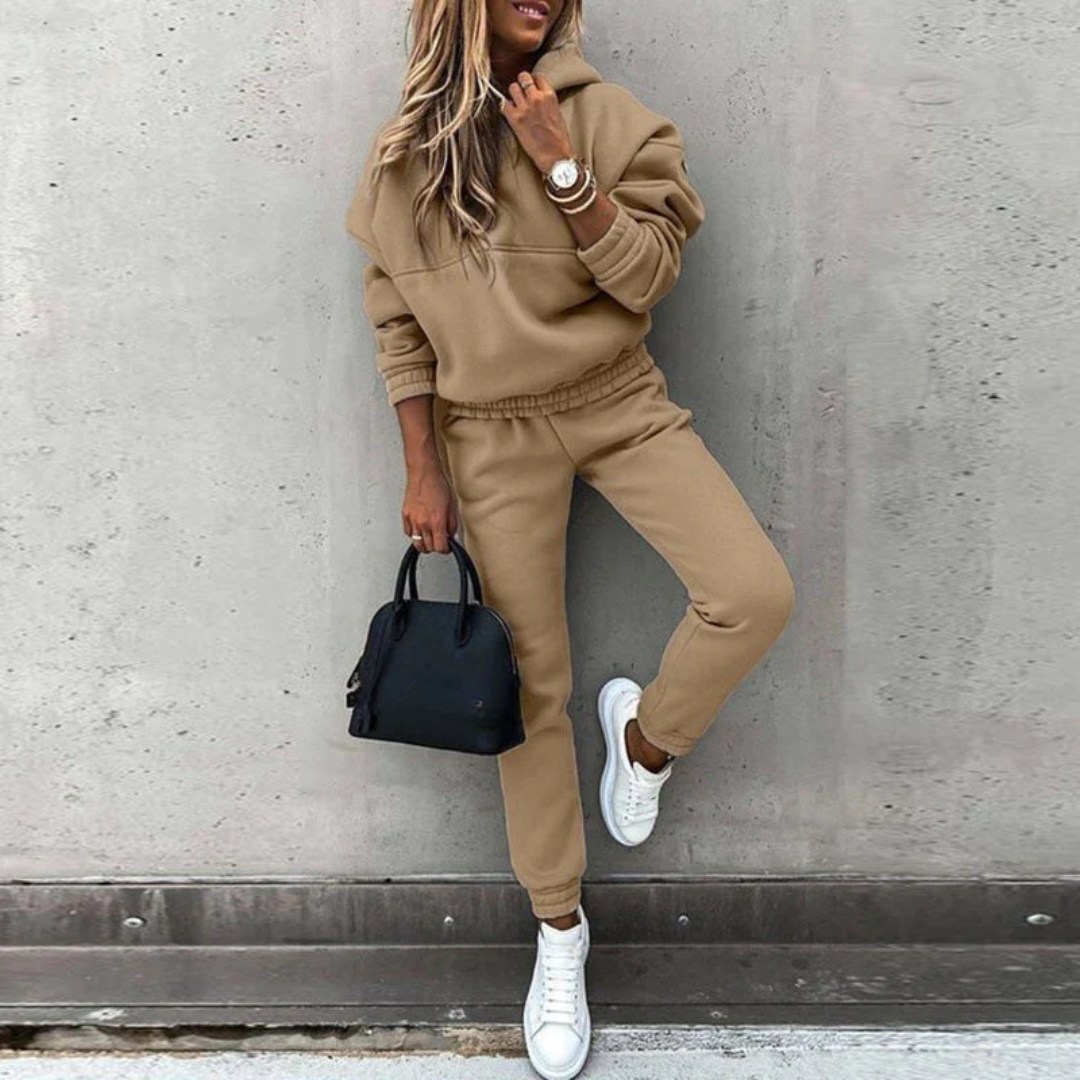 BRUXELLES - Felpa morbida con jogger coordinati e vita elasticizzata