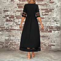 GIULIA - Abito Maxi a Righe Effetto Ombra