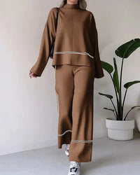 BALANGERO - Set due pezzi in maglia multicolore dai toni eleganti