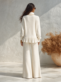 TAVERNERIO - Completo bianco con pantaloni a righe