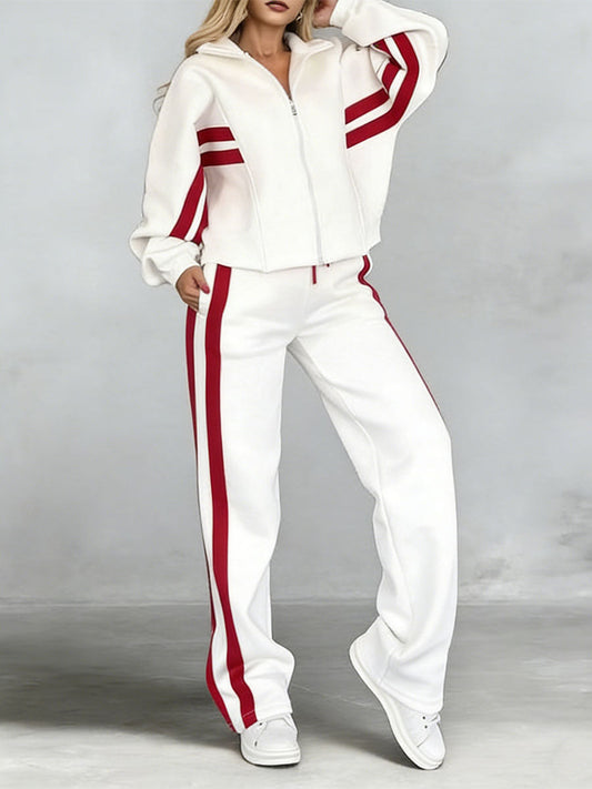 VITERBO - Completo lino-cotone bicolore con camicia e pantaloni ampi