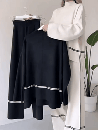 BALANGERO - Set due pezzi in maglia multicolore dai toni eleganti