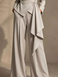SARCEDO - Completo blazer con cintura e pantaloni ampi