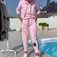 ORINO - Set due pezzi con felpa e jogger casual rosa o kaki