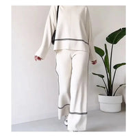 BALANGERO - Set due pezzi in maglia multicolore dai toni eleganti
