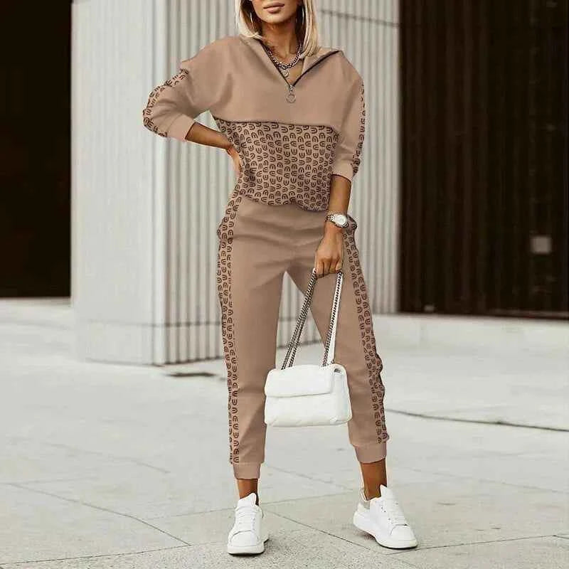 ALBA - Set due pezzi sportivo con zip e vestibilità morbida