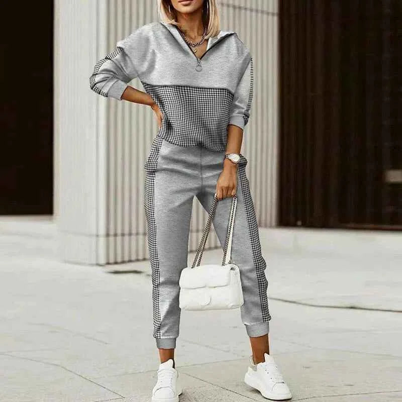 ALBA - Set due pezzi sportivo con zip e vestibilità morbida