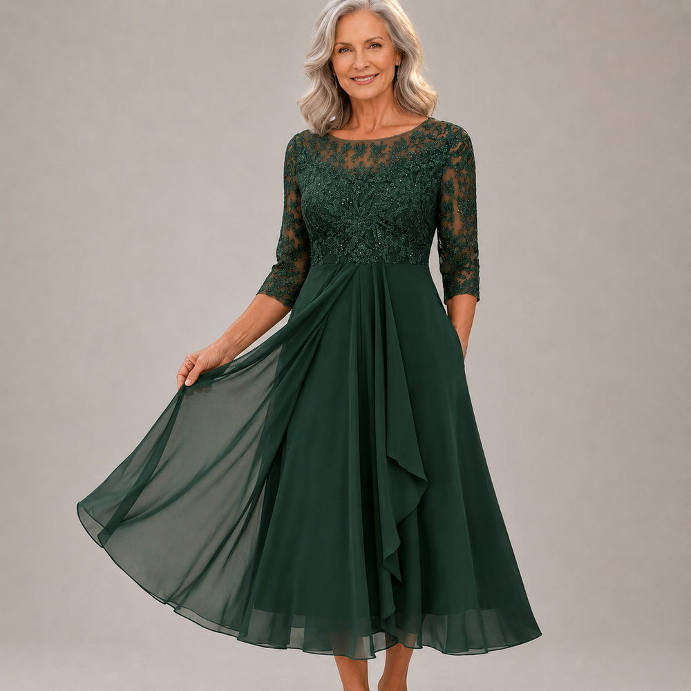 GIULIA - Abito in Pizzo e Chiffon