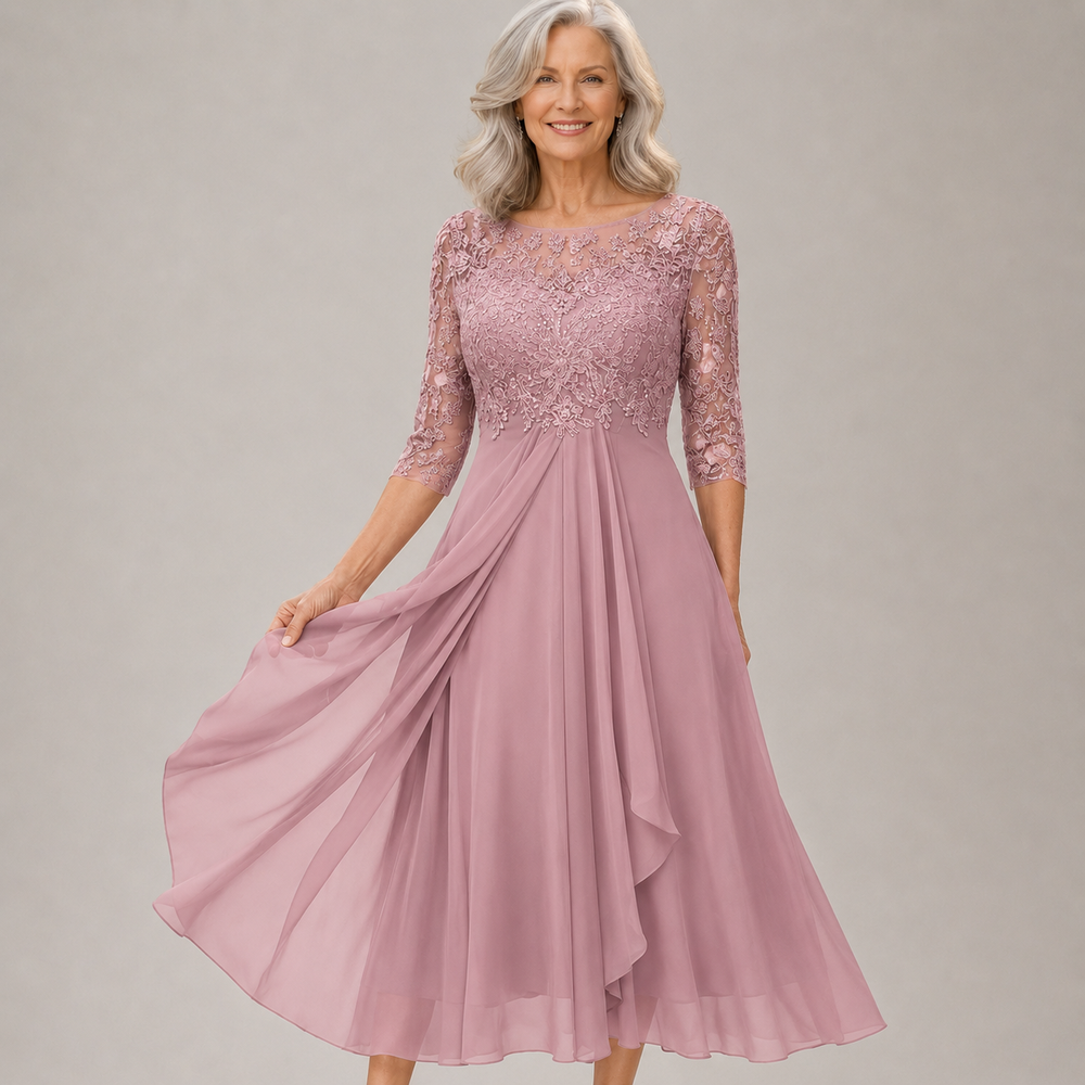GIULIA - Abito in Pizzo e Chiffon