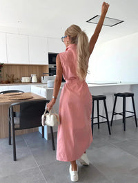 LUCIA - Abito in denim con bottoni