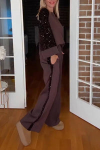 MALITO - Coordinato marrone e beige dai toni naturali