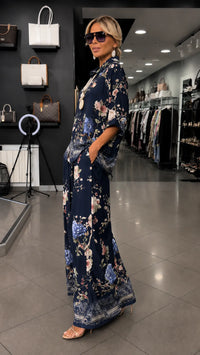 FLORA - ale con camicia e pantaloni ampi a gamba larga