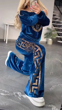 ARICCIA - Completo Casual Donna Stampato a Girocollo