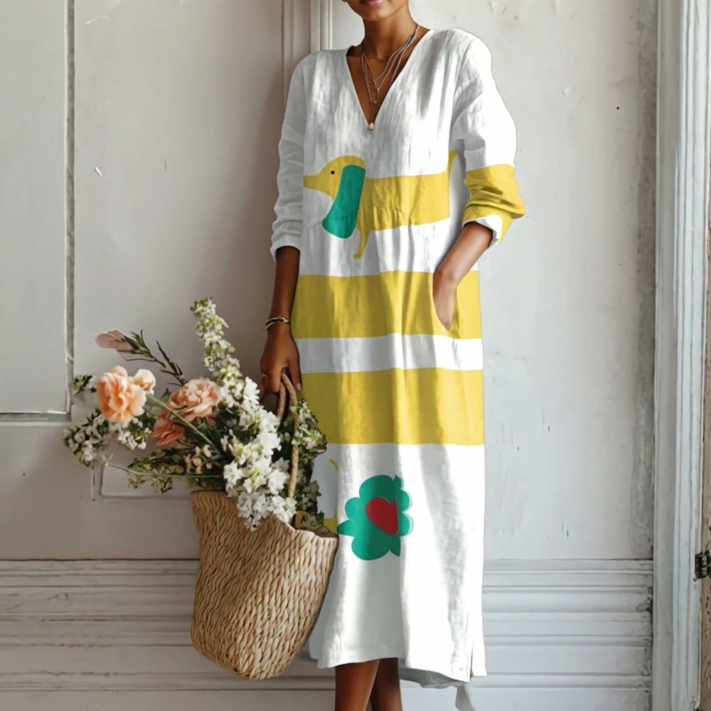 BEATRICE - Abito Geometrico Multicolore