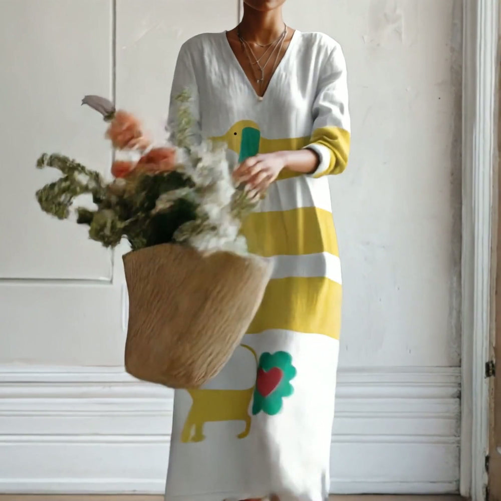 BEATRICE - Abito Geometrico Multicolore
