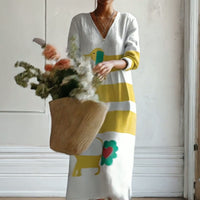 BEATRICE - Abito Geometrico Multicolore
