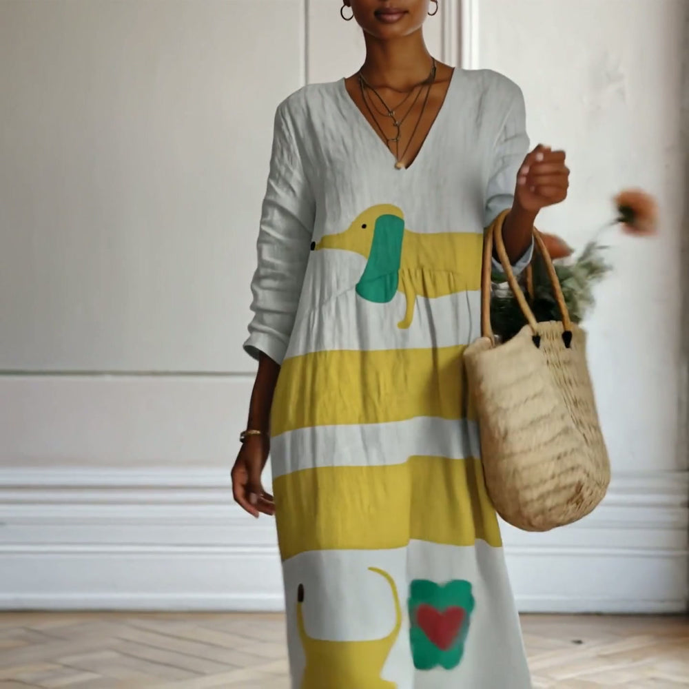 BEATRICE - Abito Geometrico Multicolore