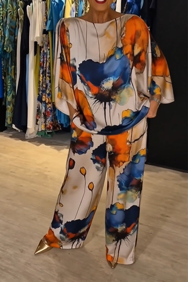 EMMA - Set Elegante Stampato Multicolore — SHOT 1
