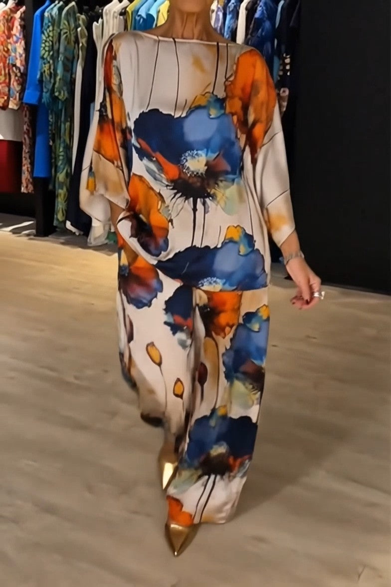 EMMA - Set Elegante Stampato Multicolore — SHOT 2