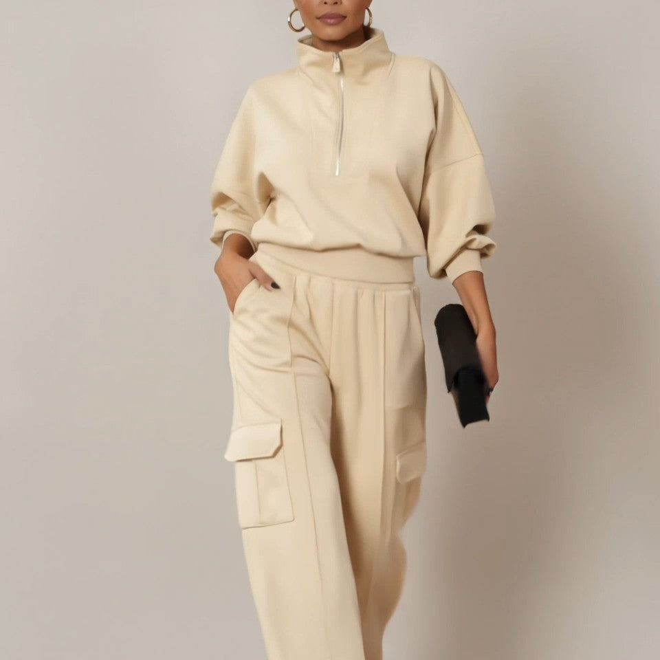 ULIA - Completo Cargo Lounge Elegante a Gamba Larga — SHOT 3
