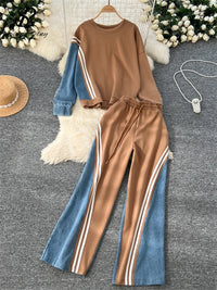 VALDAORA - Set due pezzi casual in morbida maglia
