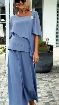 POZZUOLI - Blazer a righe bianco e azzurro con tasche patch