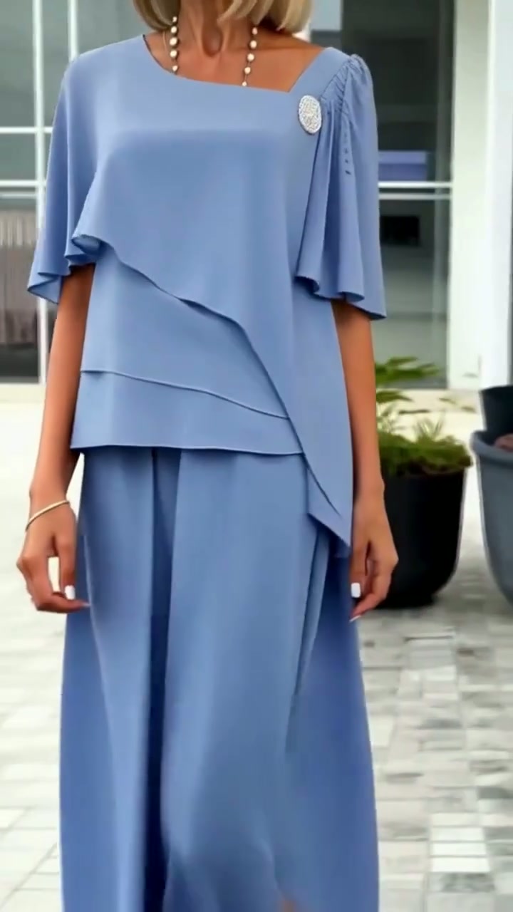 POZZUOLI - Blazer a righe bianco e azzurro con tasche patch