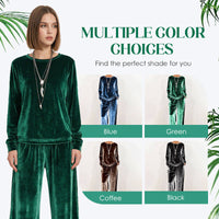 CARROSIO - Completo donna in velluto 2 pezzi, blu, verde, caffè, nero
