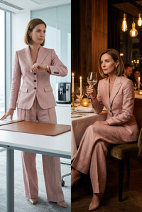 BAGOLINO - Set due pezzi elegante da donna in tonalità raffinate